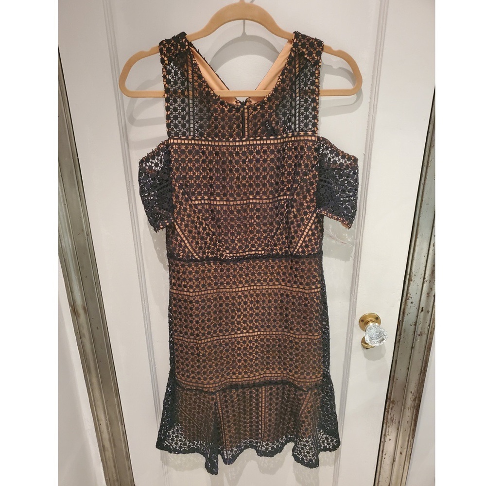 Black Cold Shoulder Dress